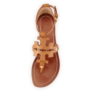 Tory Burch Miller Leather T-Strap Sandal in Brown